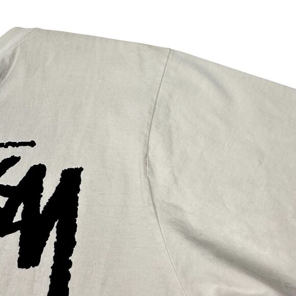 Stussy 8 Ball Pigment Dyed T-Shirt Size Medium Natural - Picture 3 of 5